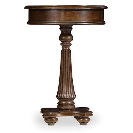 Martini Table with Fluted Pedestal
